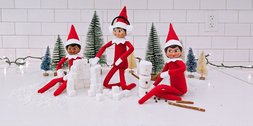 Elf on the Shelf setups with creative ideas to entertain and surprise children