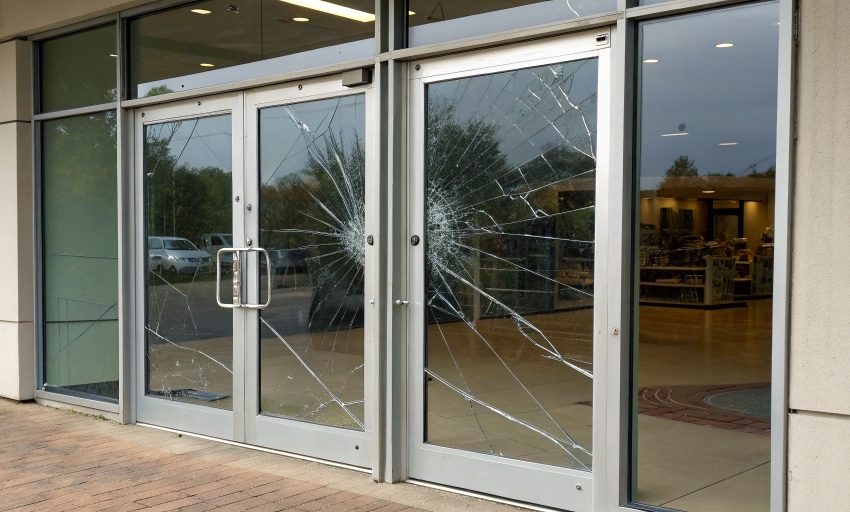How to identify common causes of cracks in commercial glass doors in Athens, AL. Learn about temperature shifts, impact damage, and professional repair solutions.