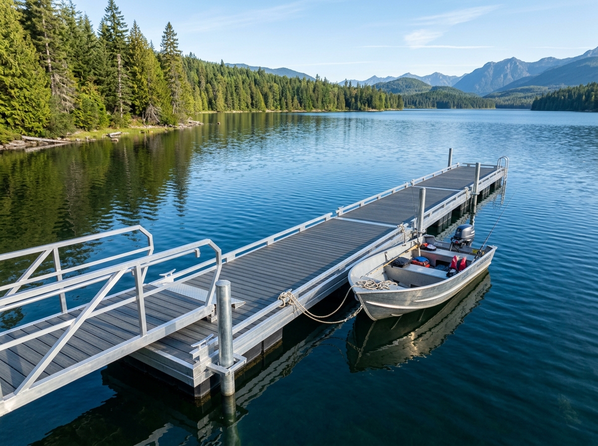 Explore heavy-duty aluminum docks built for daily use and practical waterfront access. Enjoy reliable, long-lasting performance for all your boating needs.