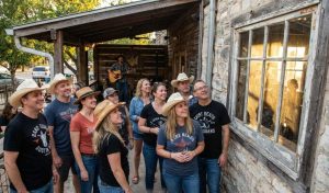 ustin live music club, acoustic songwriter at window
